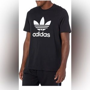 NEW ADIDAS ADICOLOR CLASSICS TREFOIL TEE Black MENS SIZE L/XL (H06642)